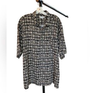 Men’s Via Venetian Short Sleeve Casual Button Down Shirt Size XL